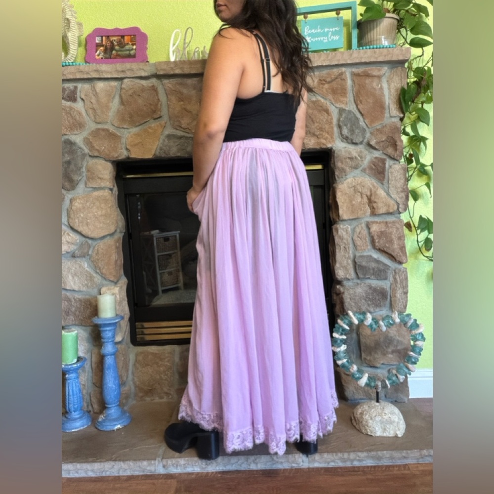 NWT Anthropologie Sheer Maxi Skirt - Picture 4 of 9